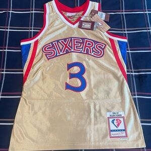 Mitchell & Ness Allen Iverson 75th Anniversary 76ers Jersey Men’s Medium